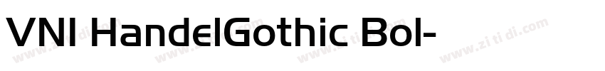 VNI HandelGothic Bol字体转换